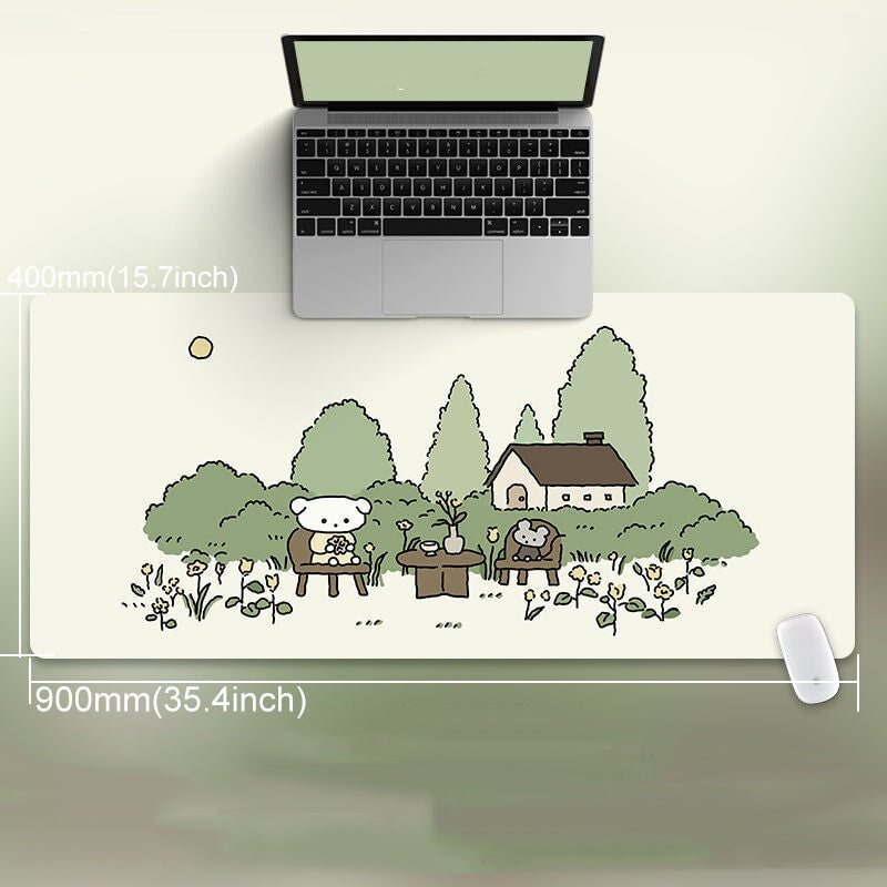 Escape to the Countryside in Your Room Large Mouse Pads - Kawaiies - Adorable - Cute - Plushies - Plush - Kawaii