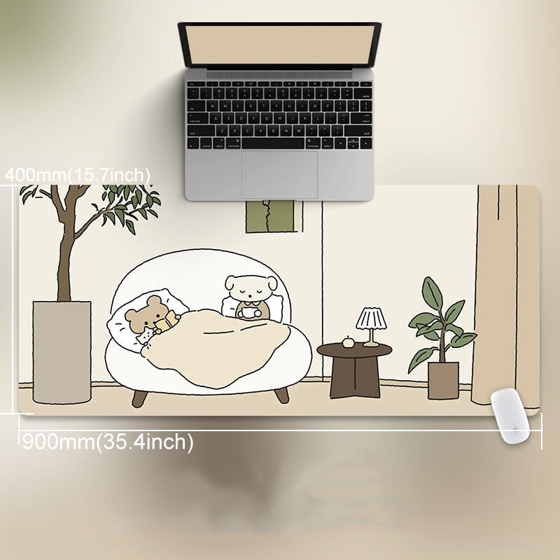 Escape to the Countryside in Your Room Large Mouse Pads - Kawaiies - Adorable - Cute - Plushies - Plush - Kawaii