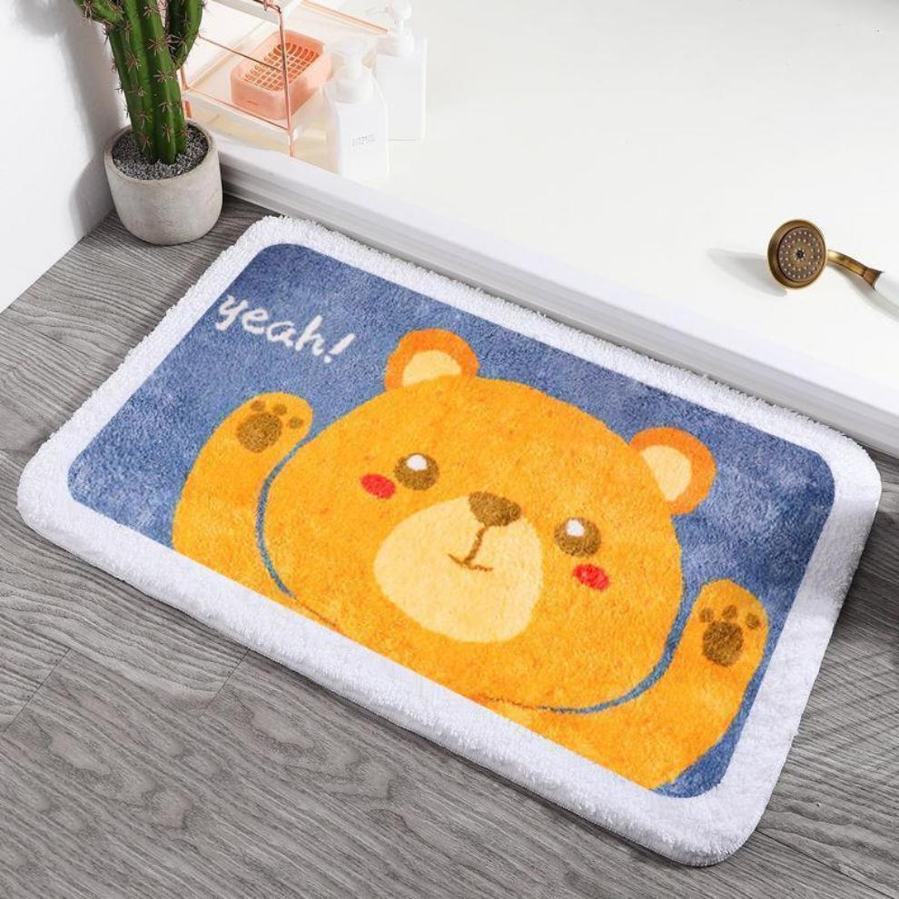 Adorable Animals Rectangle Non-Slip Fluffy Bath Mats Collection - Kawaiies - Adorable - Cute - Plushies - Plush - Kawaii