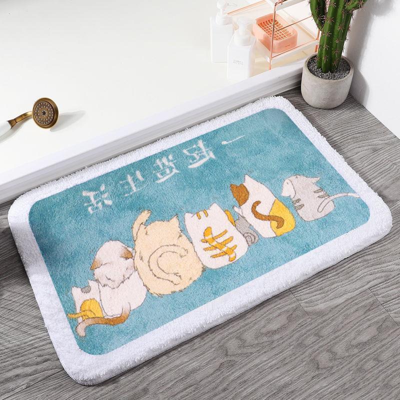 Adorable Animals Rectangle Non-Slip Fluffy Bath Mats Collection - Kawaiies - Adorable - Cute - Plushies - Plush - Kawaii