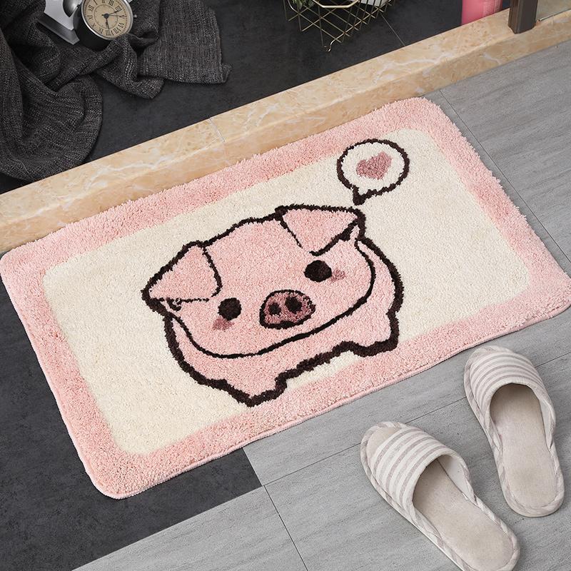 Adorable Animals Rectangle Non-Slip Fluffy Bath Mats Collection - Kawaiies - Adorable - Cute - Plushies - Plush - Kawaii