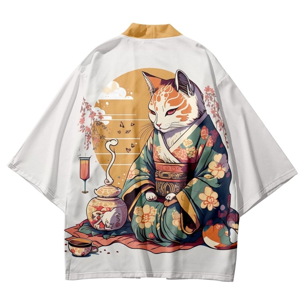 kawaiies-softtoys-plushies-kawaii-plush-Anime Cat in Kimono Unisex Kimono Collection Apparel 