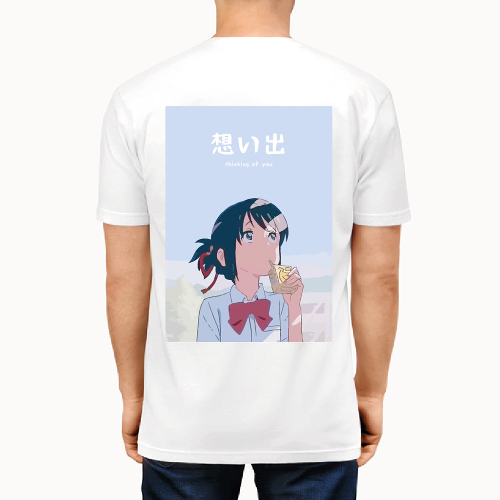 Anime Girl 'Thinking of You' Unisex Kawaiies Tee - Kawaiies - Adorable - Cute - Plushies - Plush - Kawaii