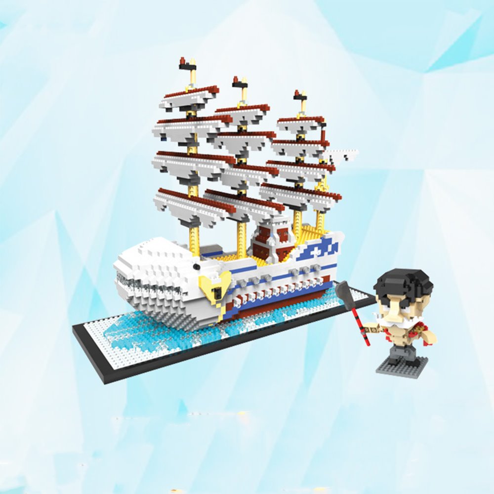 Anime One Piece Pirate Ships Nano Blocks Building Sets | Limited Stock - Kawaiies - Adorable - Cute - Plushies - Plush - Kawaii