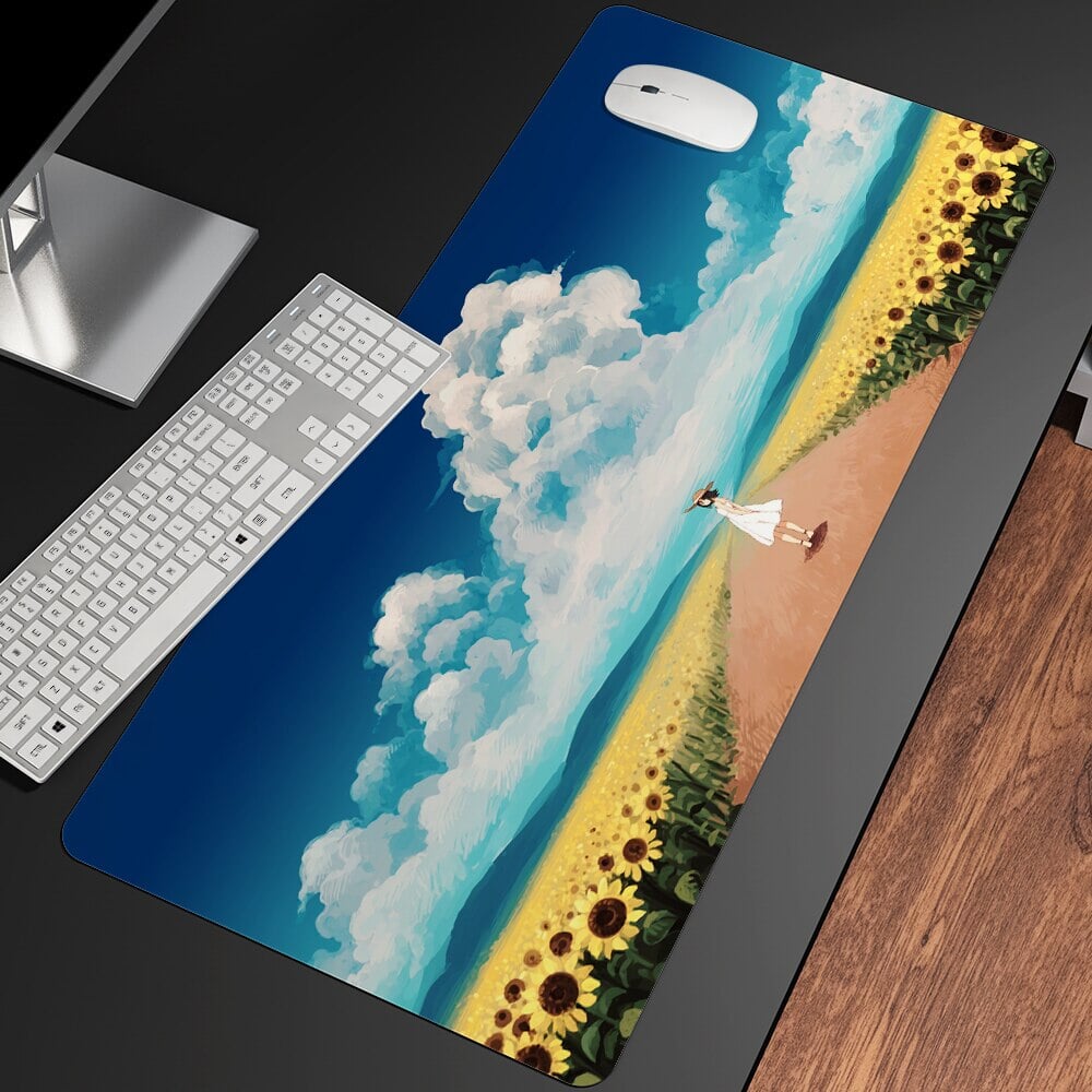 Anime Summer Landscape Art Large Mouse Pad Collection - Kawaiies - Adorable - Cute - Plushies - Plush - Kawaii