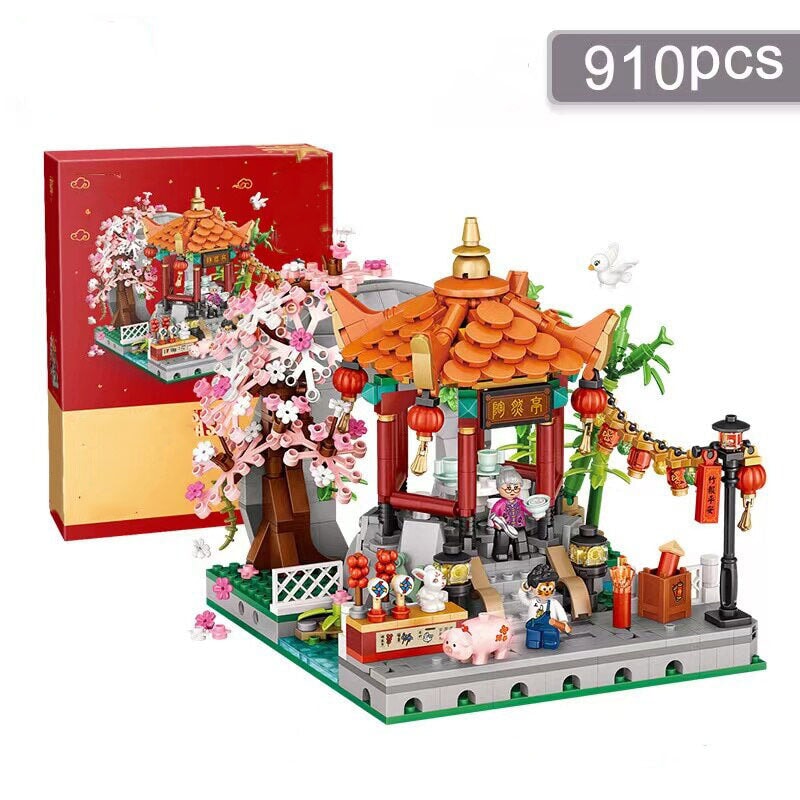 Asia Riverside Town Micro Building Blocks - Kawaiies - Adorable - Cute - Plushies - Plush - Kawaii