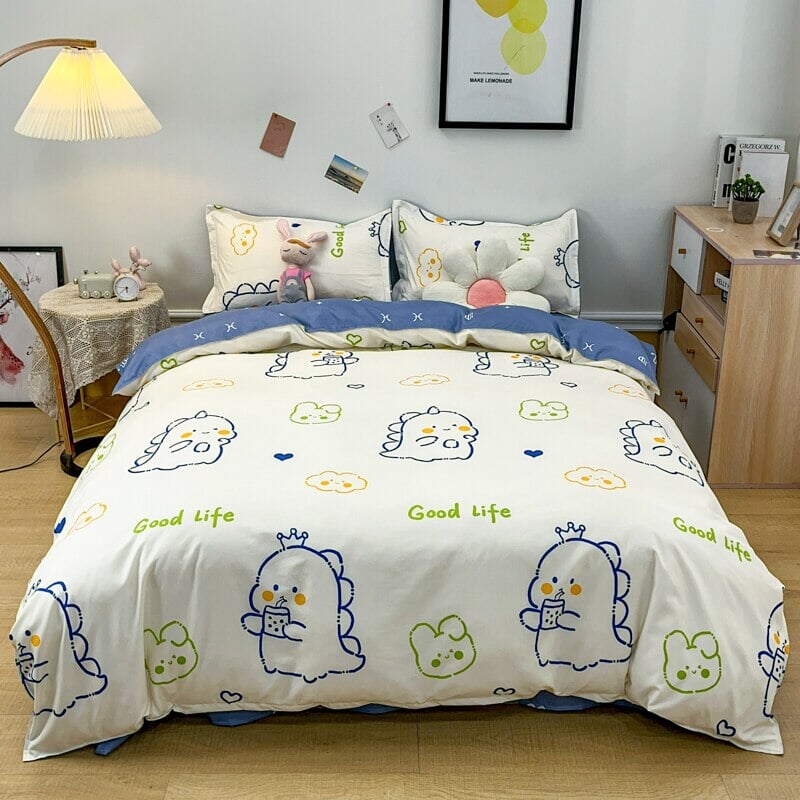 BBT Dino and Friends Bedding Set - Kawaiies - Adorable - Cute - Plushies - Plush - Kawaii