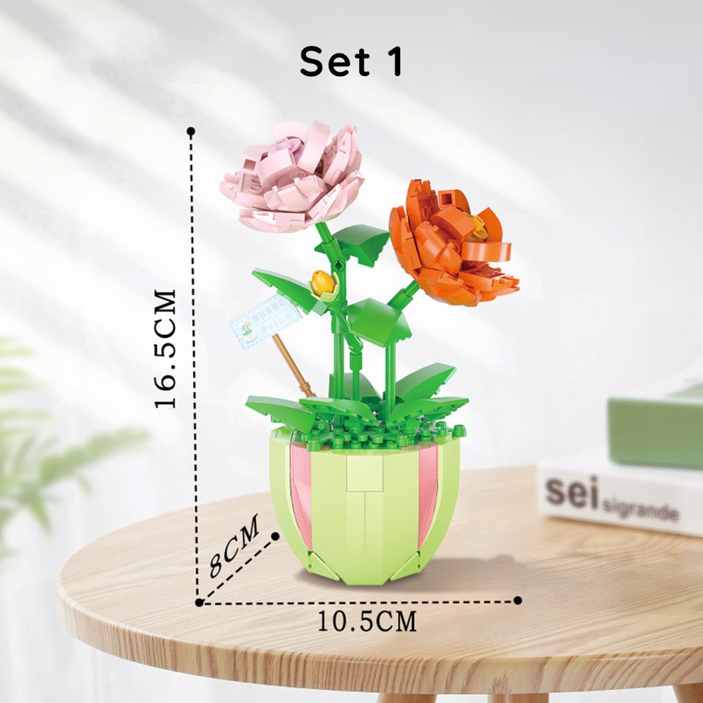 Beautiful Artificial Spring Flowers Building Set Collection | NEW - Kawaiies - Adorable - Cute - Plushies - Plush - Kawaii