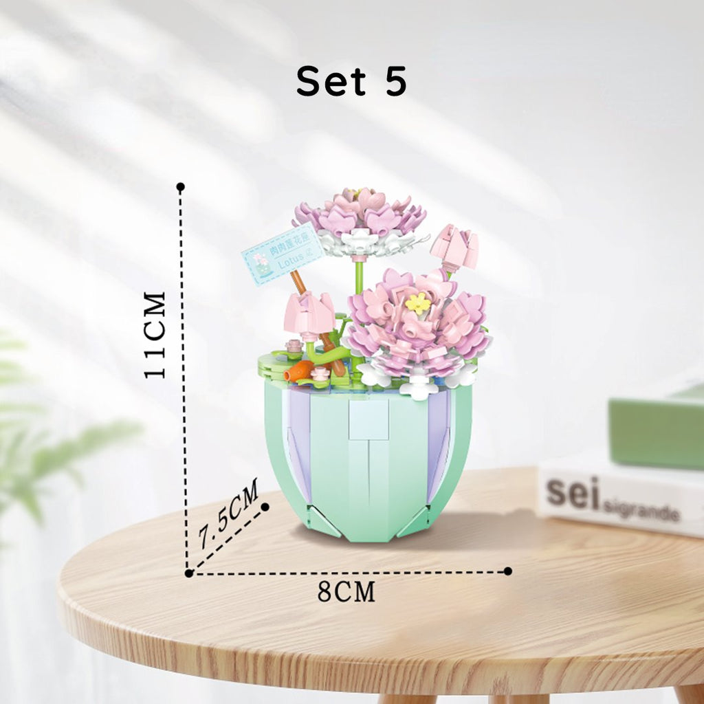 Beautiful Artificial Spring Flowers Building Set Collection | NEW - Kawaiies - Adorable - Cute - Plushies - Plush - Kawaii