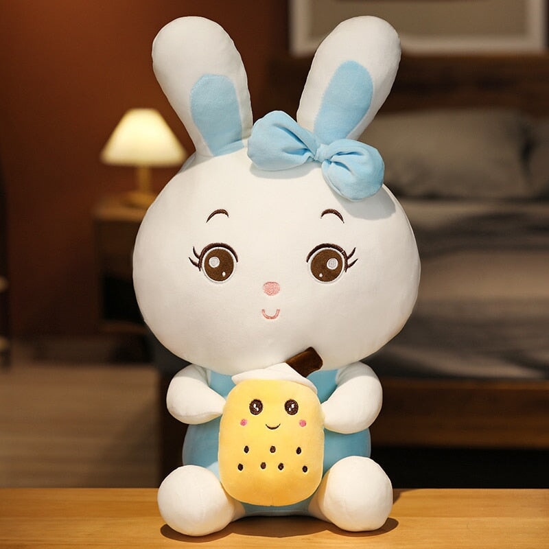 Boba Bunny Couple Plushies - Kawaiies - Adorable - Cute - Plushies - Plush - Kawaii