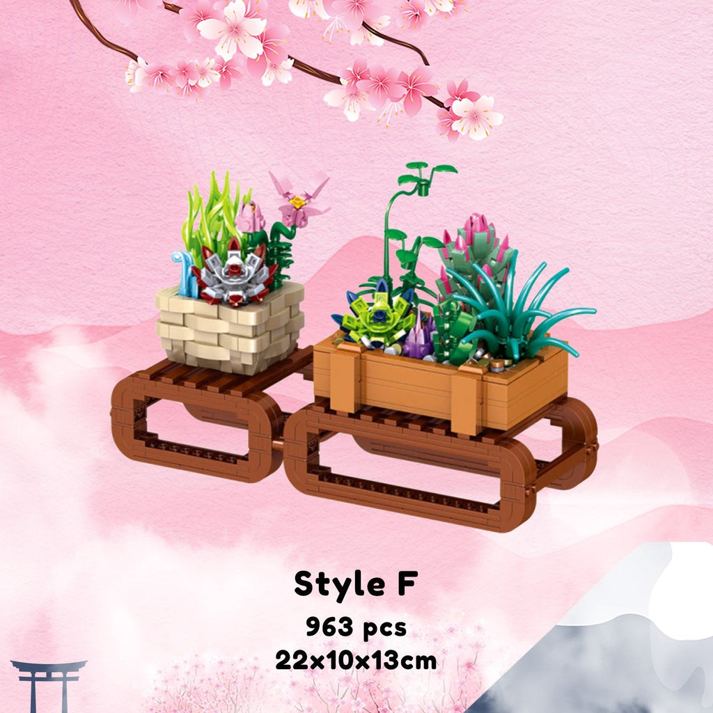 Bonsai Sakura Shrine Scenic Building Nano Sets Collection - Kawaiies - Adorable - Cute - Plushies - Plush - Kawaii