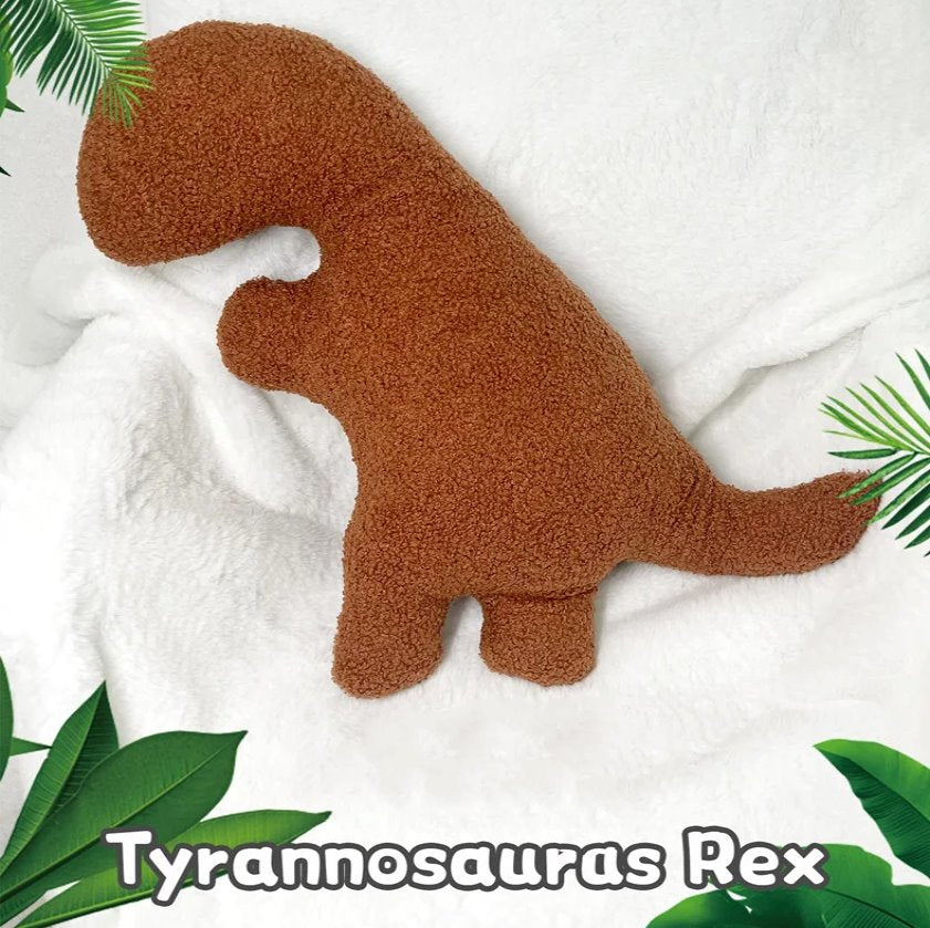 kawaiies-softtoys-plushies-kawaii-plush-Brown Dinosaur Nugget Plushies Soft toy 30x35cm 