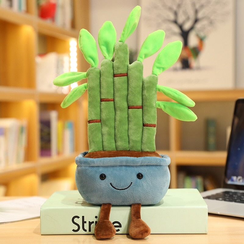 Bubbly Bamboo Pot Plant Plushie - Kawaiies - Adorable - Cute - Plushies - Plush - Kawaii