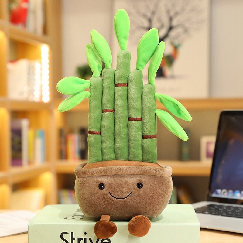 Bubbly Bamboo Pot Plant Plushie - Kawaiies - Adorable - Cute - Plushies - Plush - Kawaii