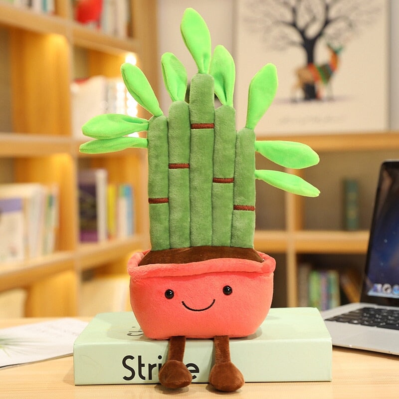 Bubbly Bamboo Pot Plant Plushie - Kawaiies - Adorable - Cute - Plushies - Plush - Kawaii