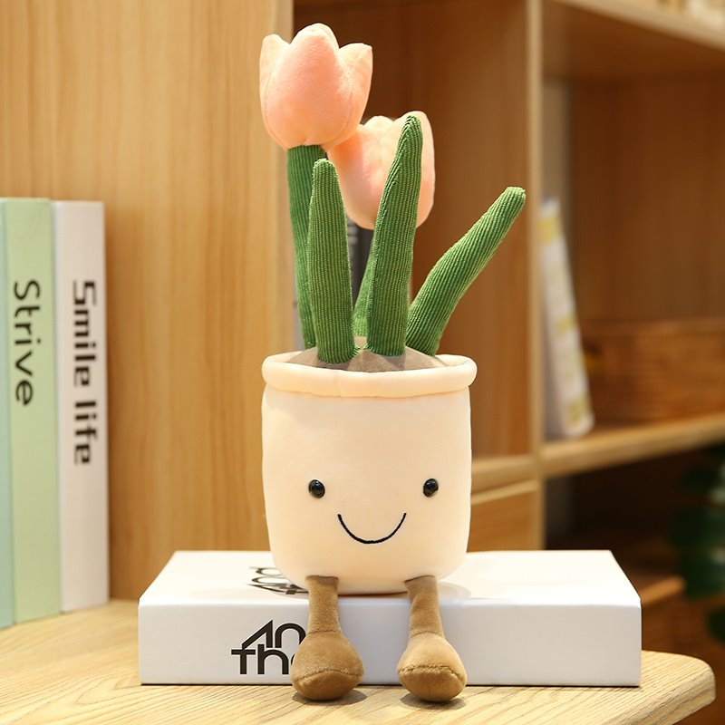 Bubbly Tulip Flower Pot Plush - Kawaiies - Adorable - Cute - Plushies - Plush - Kawaii