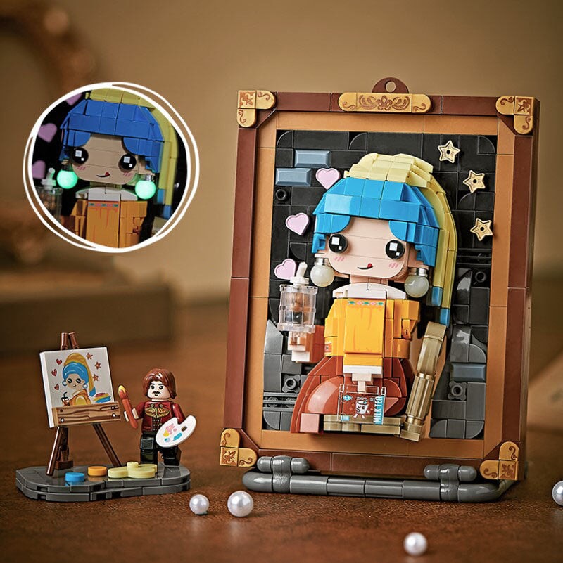 Caricature Famous Paintings Micro Building Blocks - Kawaiies - Adorable - Cute - Plushies - Plush - Kawaii