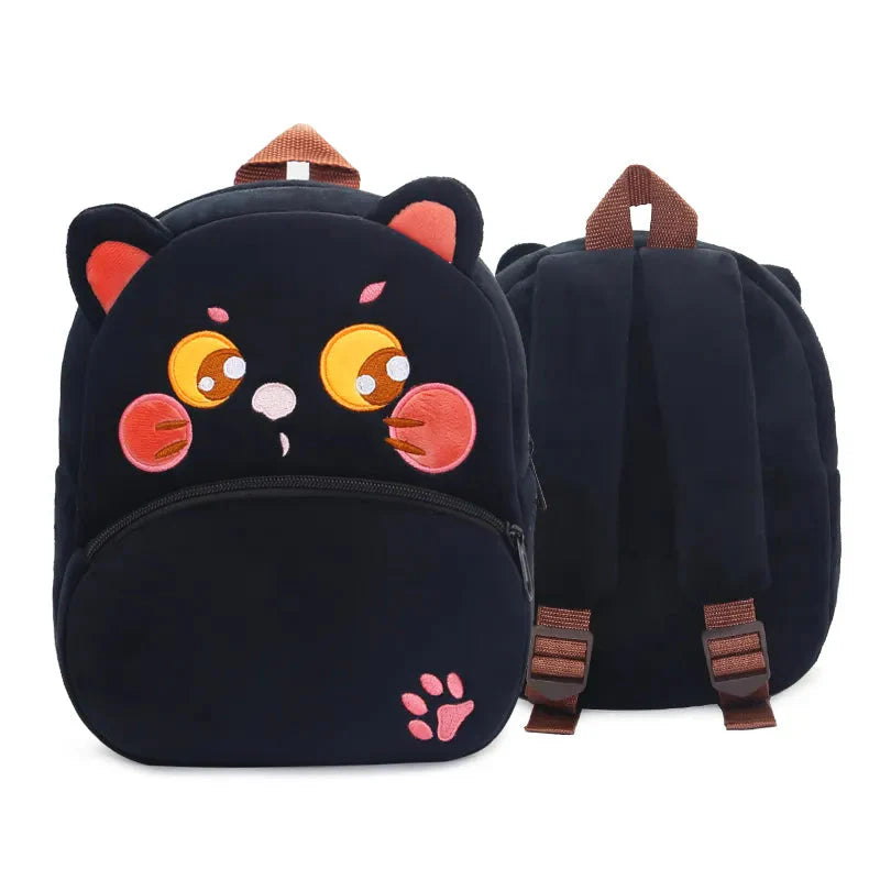 kawaiies-softtoys-plushies-kawaii-plush-Cartoon Animal Children's BackPack Collection Bags Black Cat 