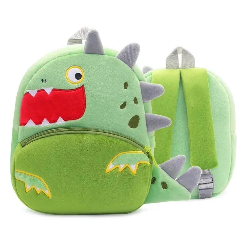 kawaiies-softtoys-plushies-kawaii-plush-Cartoon Animal Children's BackPack Collection Bags Green Dinosaur 