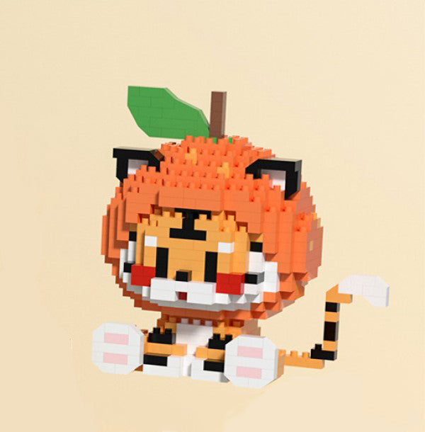 Cat and Tiger Onesie Nano Building Blocks - Kawaiies - Adorable - Cute - Plushies - Plush - Kawaii