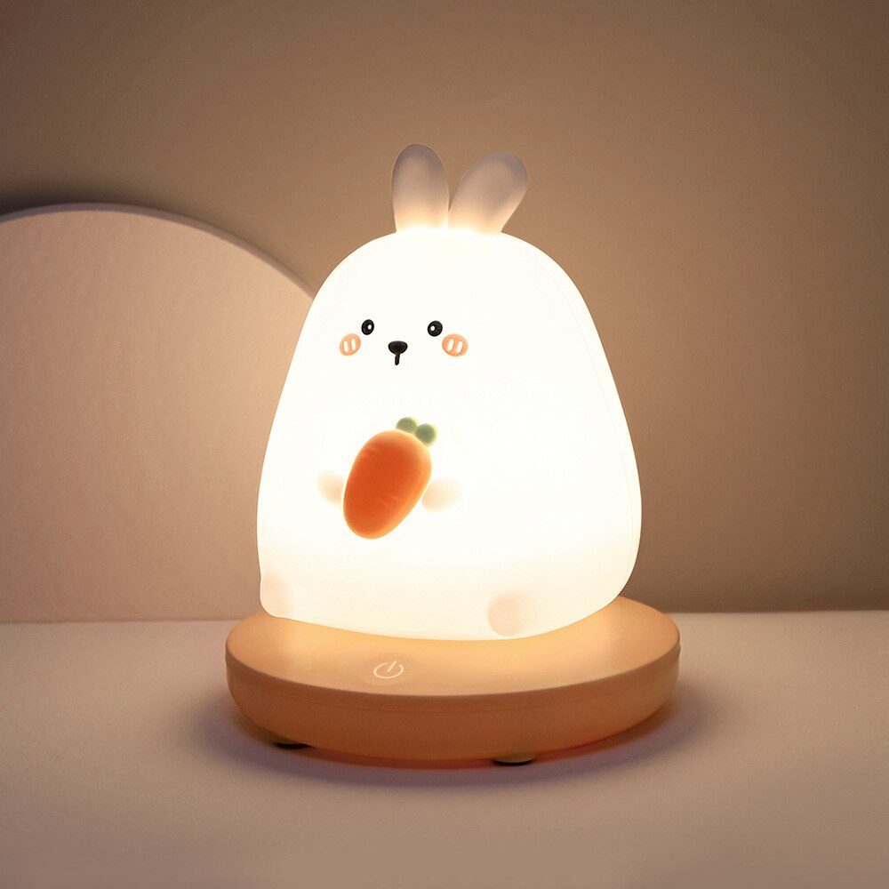 Chubby Kawaii Bunny Panda Pig Tiger LED Night Light Collection - Kawaiies - Adorable - Cute - Plushies - Plush - Kawaii