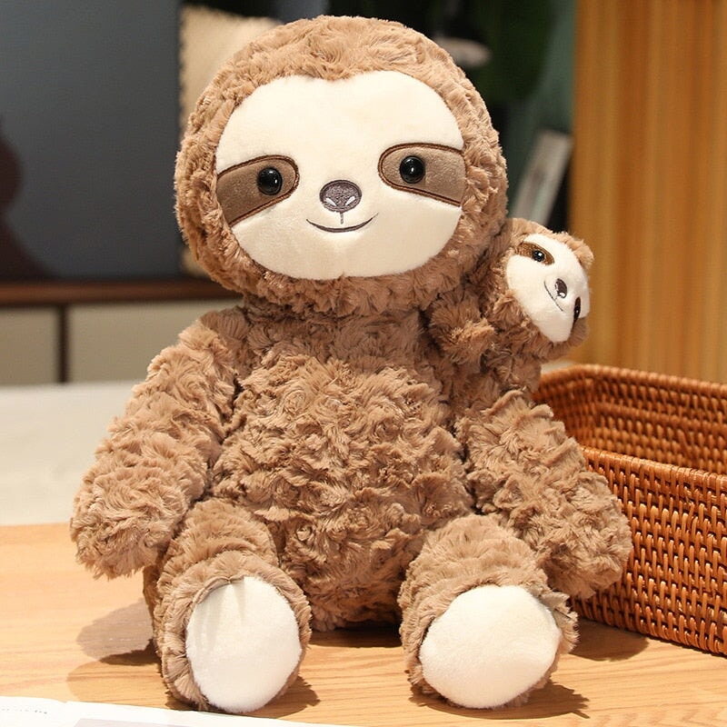 Cocoa and Boo the Fluffy Sloth Plushie - Kawaiies - Adorable - Cute - Plushies - Plush - Kawaii