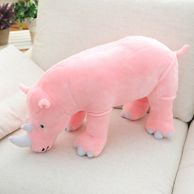 Colorful Cuddly Rhino Plushies - Kawaiies - Adorable - Cute - Plushies - Plush - Kawaii