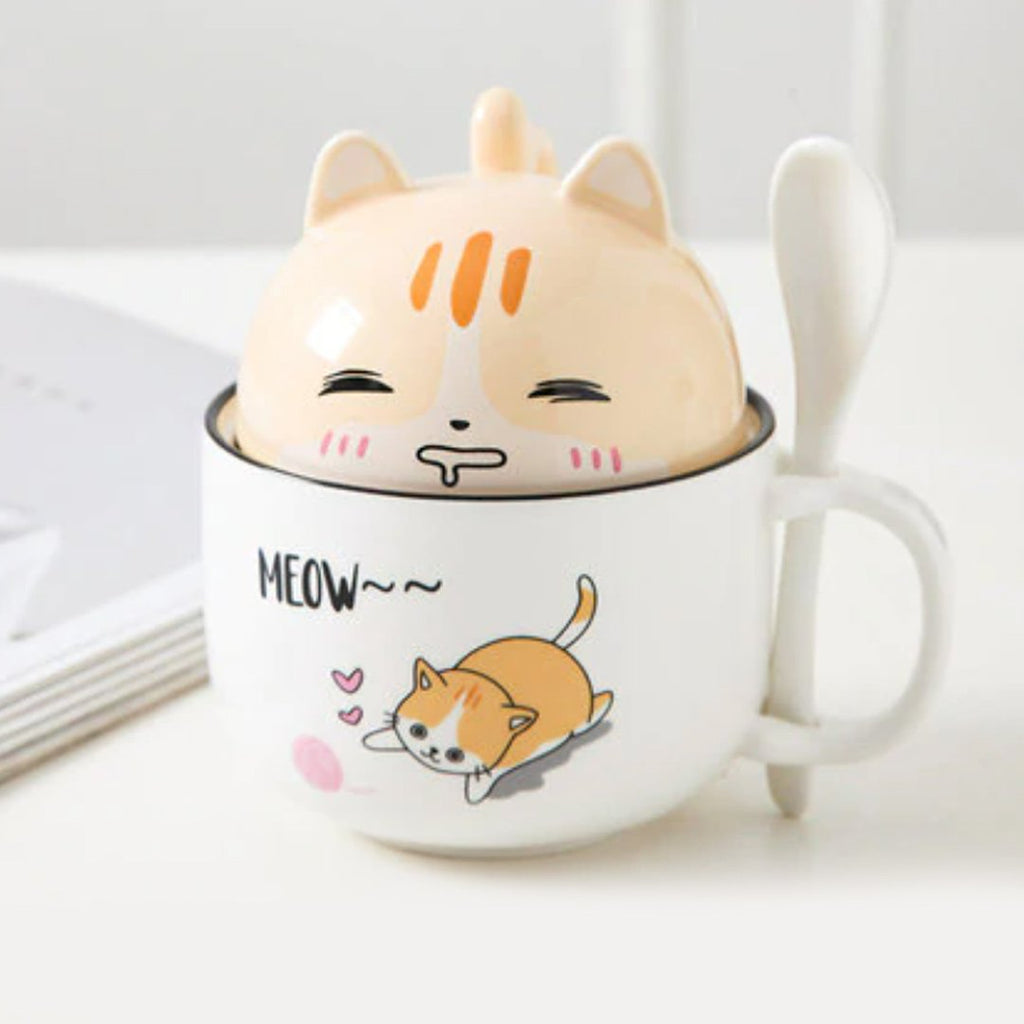 Cute Cartoon Ceramic Cat Cup | LIMITED STOCK - Kawaiies - Adorable - Cute - Plushies - Plush - Kawaii