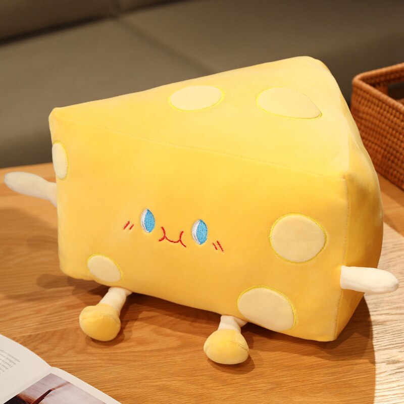 Cute Cheese Block Plushie - Kawaiies - Adorable - Cute - Plushies - Plush - Kawaii