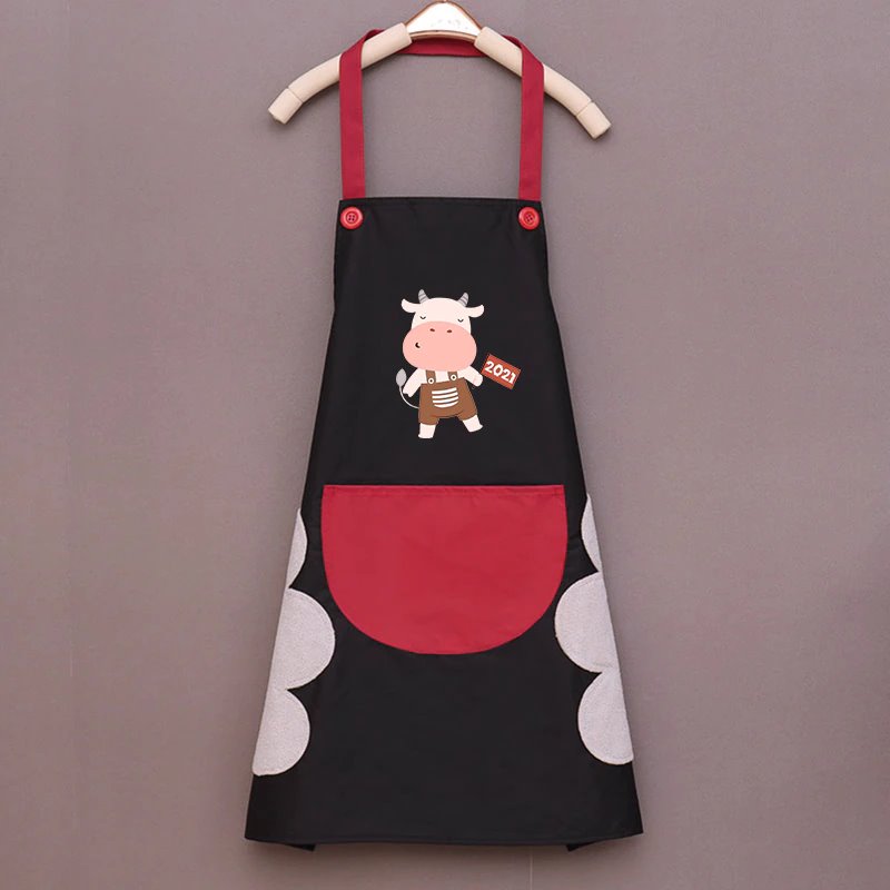 Cute Cow Print Waterproof Apron - Kawaiies - Adorable - Cute - Plushies - Plush - Kawaii