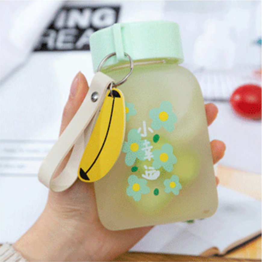 Cute Flowers Small Water Bottle - Kawaiies - Adorable - Cute - Plushies - Plush - Kawaii