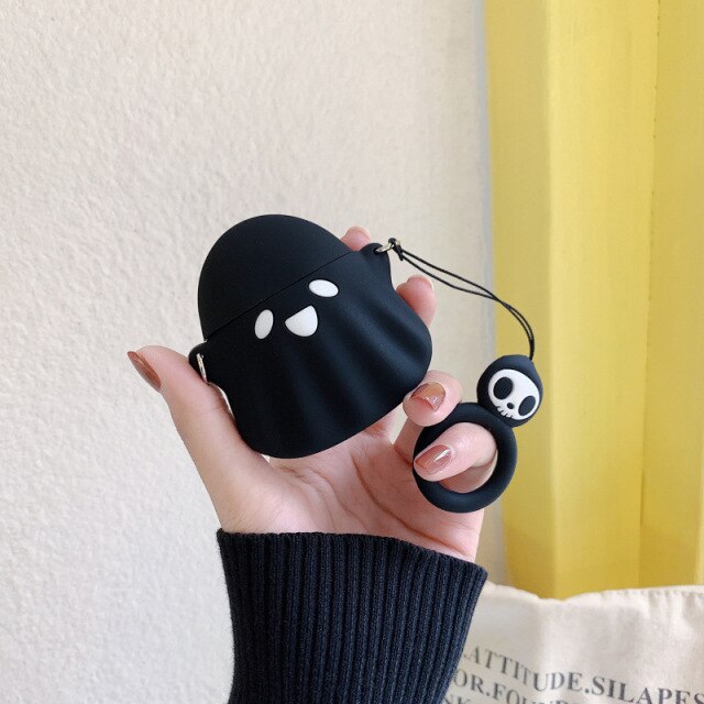 Cute Ghost Airpods Case (1&2) - Kawaiies - Adorable - Cute - Plushies - Plush - Kawaii