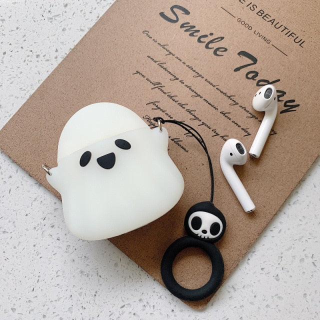 Cute Ghost Airpods Case (1&2) - Kawaiies - Adorable - Cute - Plushies - Plush - Kawaii