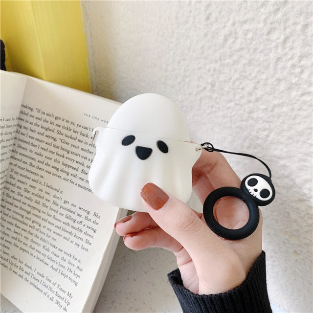 Cute Ghost Airpods Case (1&2) - Kawaiies - Adorable - Cute - Plushies - Plush - Kawaii