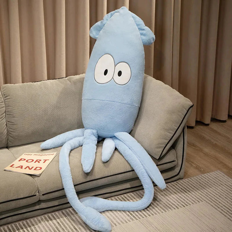 kawaiies-softtoys-plushies-kawaii-plush-Cute Giant Squid Plushie Soft toy Blue 31in / 80cm 