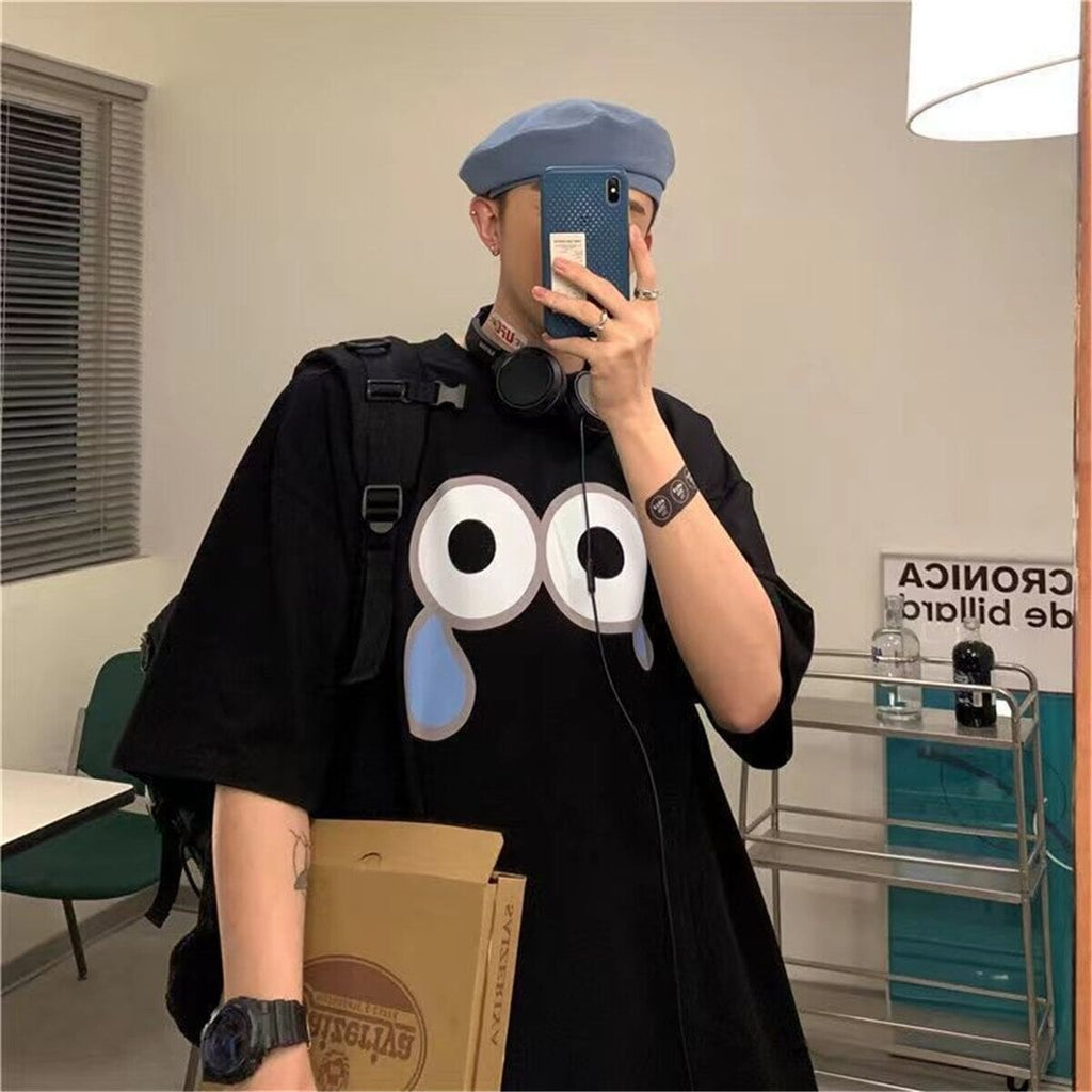 kawaiies-softtoys-plushies-kawaii-plush-Emoji Expression Oversized Tee Tops Tear Drop S 