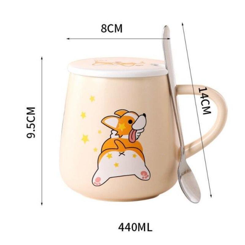 Emotional Corgi Mug - Kawaiies - Adorable - Cute - Plushies - Plush - Kawaii