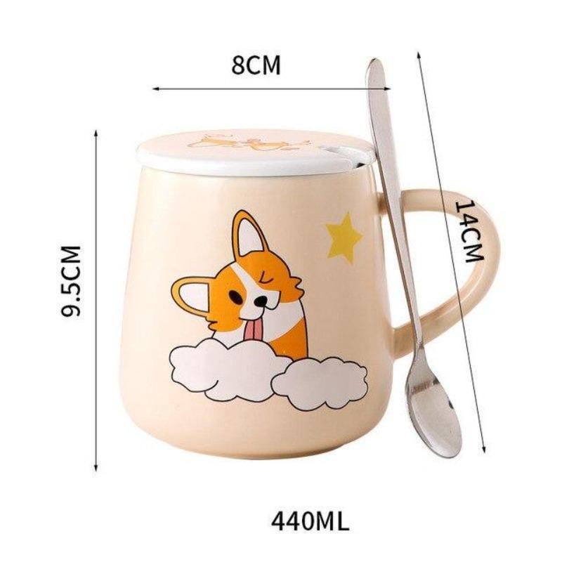 Emotional Corgi Mug - Kawaiies - Adorable - Cute - Plushies - Plush - Kawaii