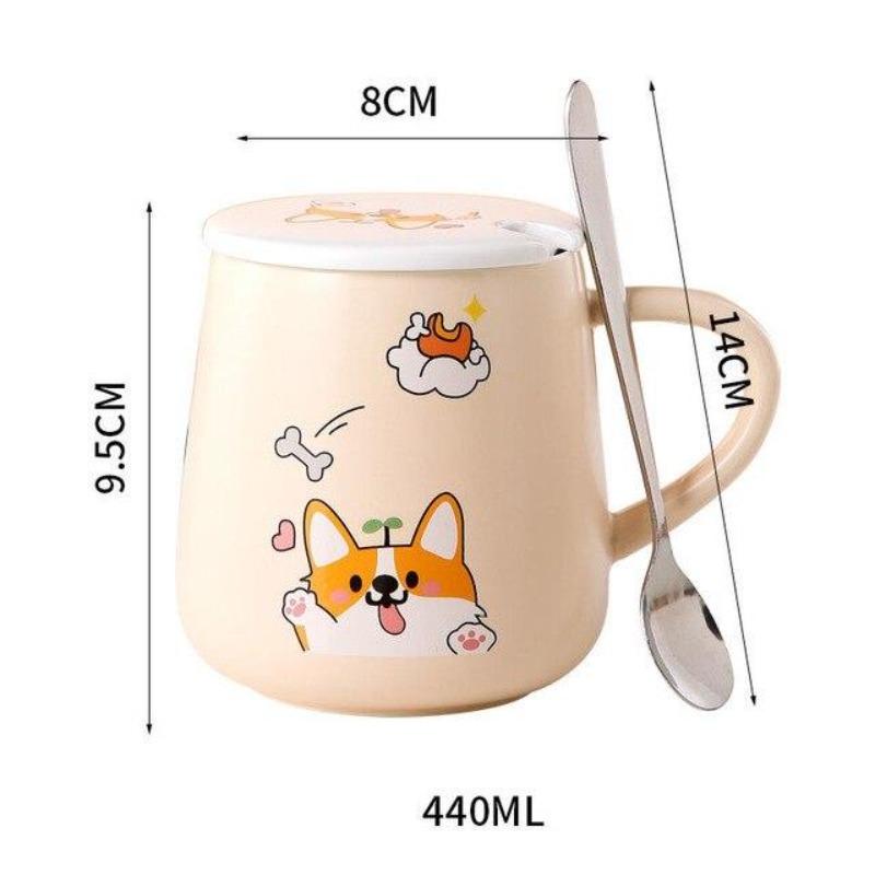 Emotional Corgi Mug - Kawaiies - Adorable - Cute - Plushies - Plush - Kawaii