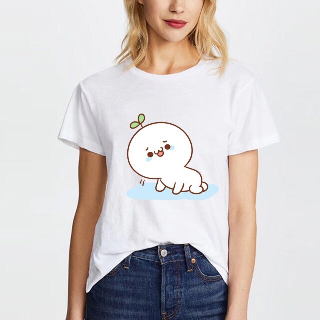 Emotional Snowball Cotton Tee-shirt - Kawaiies - Adorable - Cute - Plushies - Plush - Kawaii