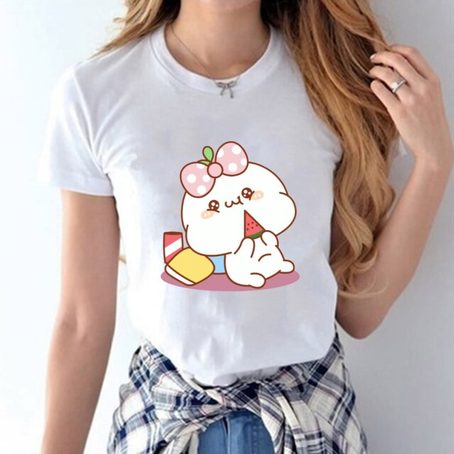 Emotional Snowball Cotton Tee-shirt - Kawaiies - Adorable - Cute - Plushies - Plush - Kawaii