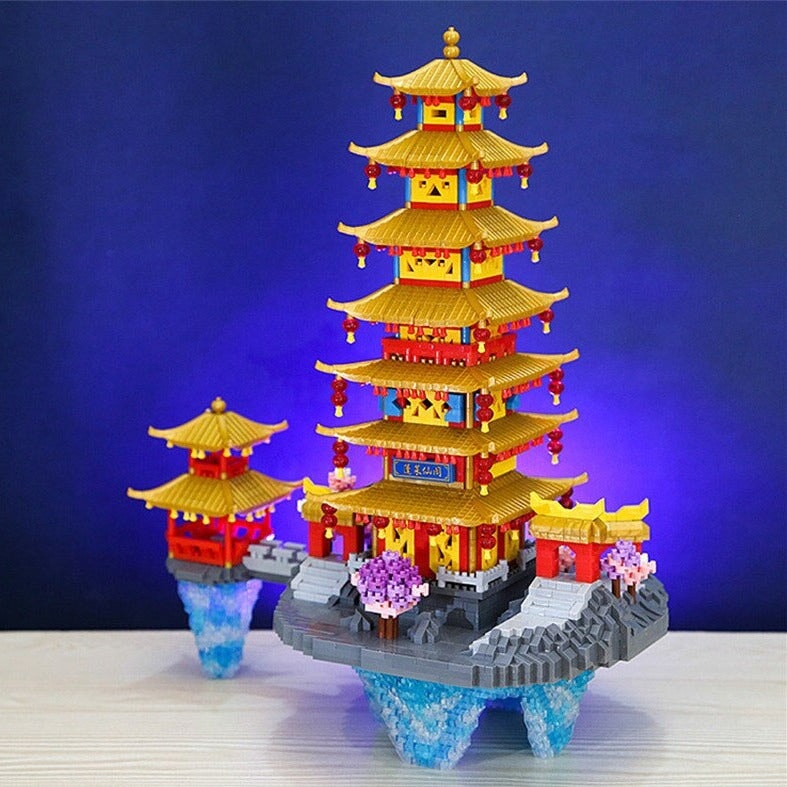 Floating Pagoda LED Light Nano Building Blocks - Kawaiies - Adorable - Cute - Plushies - Plush - Kawaii