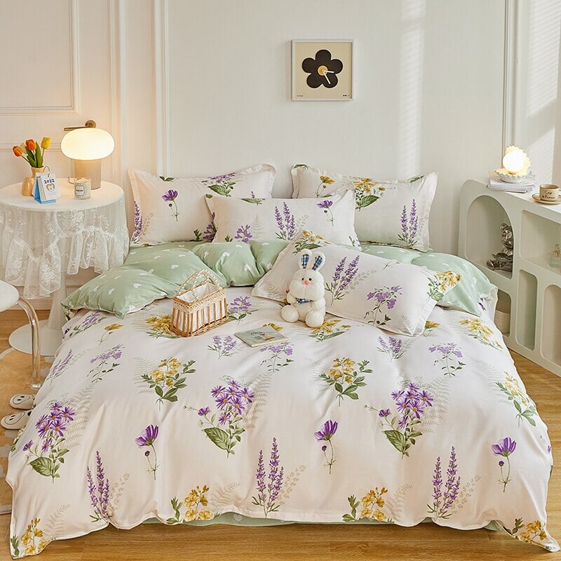 Floral Bedding Set - Kawaiies - Adorable - Cute - Plushies - Plush - Kawaii