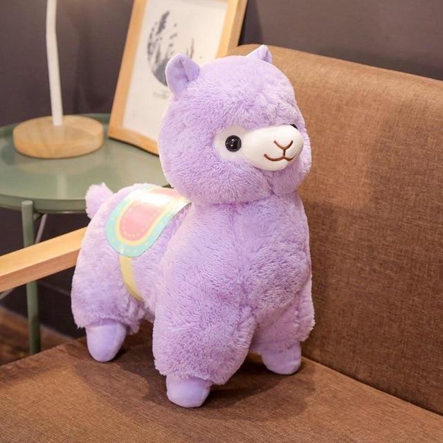 Kawaii Pink Purple White Fluffy Alpaca Plushie Collection - Kawaiies - Adorable - Cute - Plushies - Plush - Kawaii