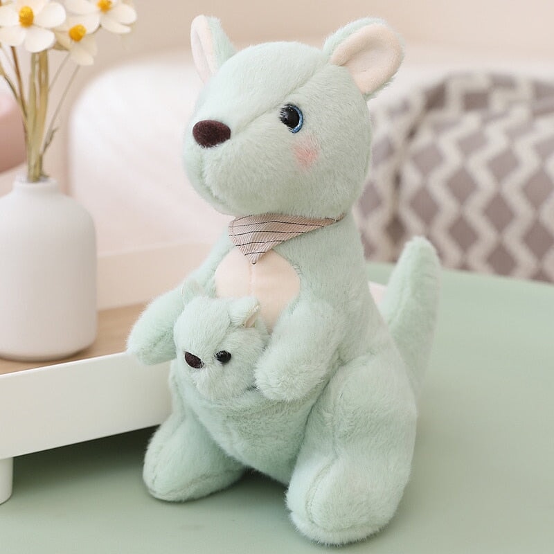 Fluffy Mother & Baby Kangaroo Plushie - Kawaiies - Adorable - Cute - Plushies - Plush - Kawaii