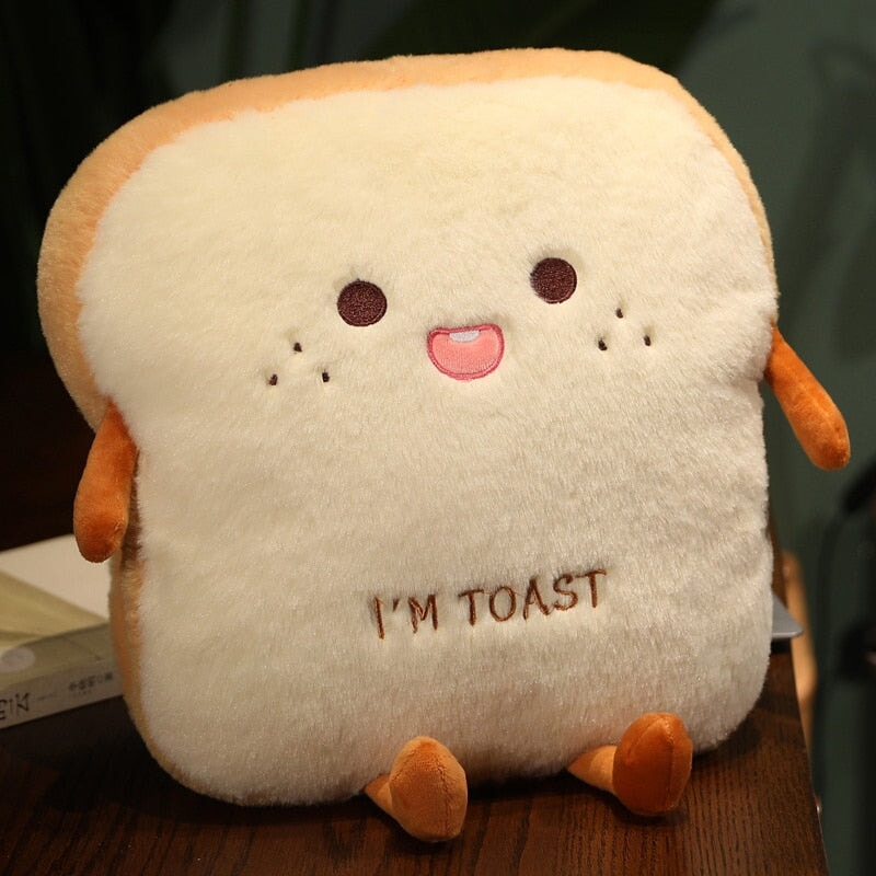 Fluffy Toastie Bread Hand Warmer Plushies - Kawaiies - Adorable - Cute - Plushies - Plush - Kawaii