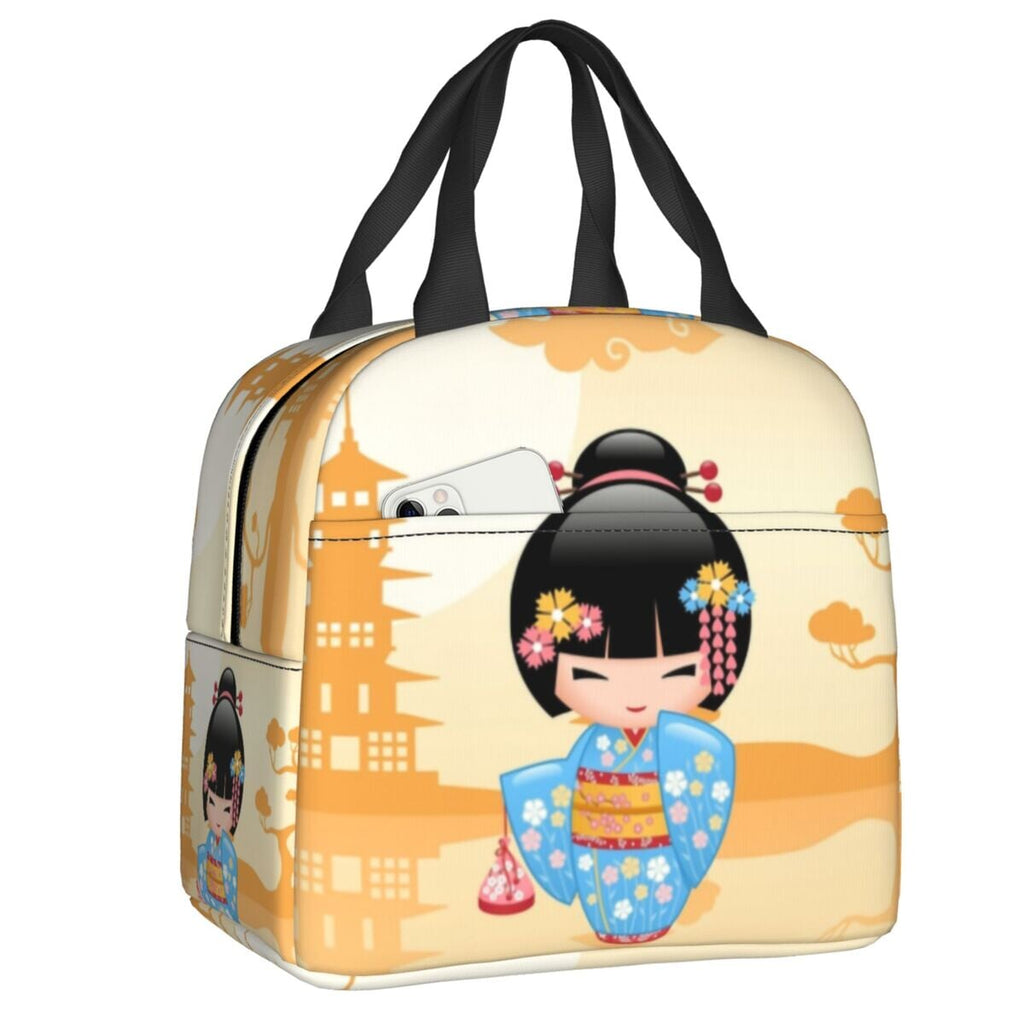 Four Seasons Furisode Kimono Girl Lunch Bag - Kawaiies - Adorable - Cute - Plushies - Plush - Kawaii