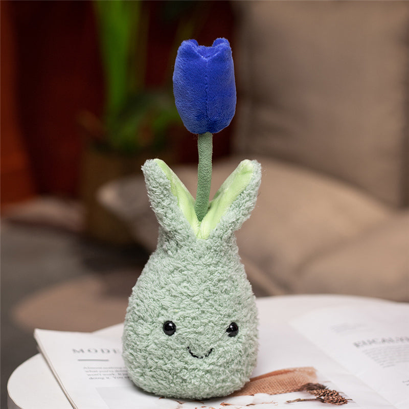 Friendly Cuddly Tulip 22cm Flower Pot Plushie Collection - Kawaiies - Adorable - Cute - Plushies - Plush - Kawaii