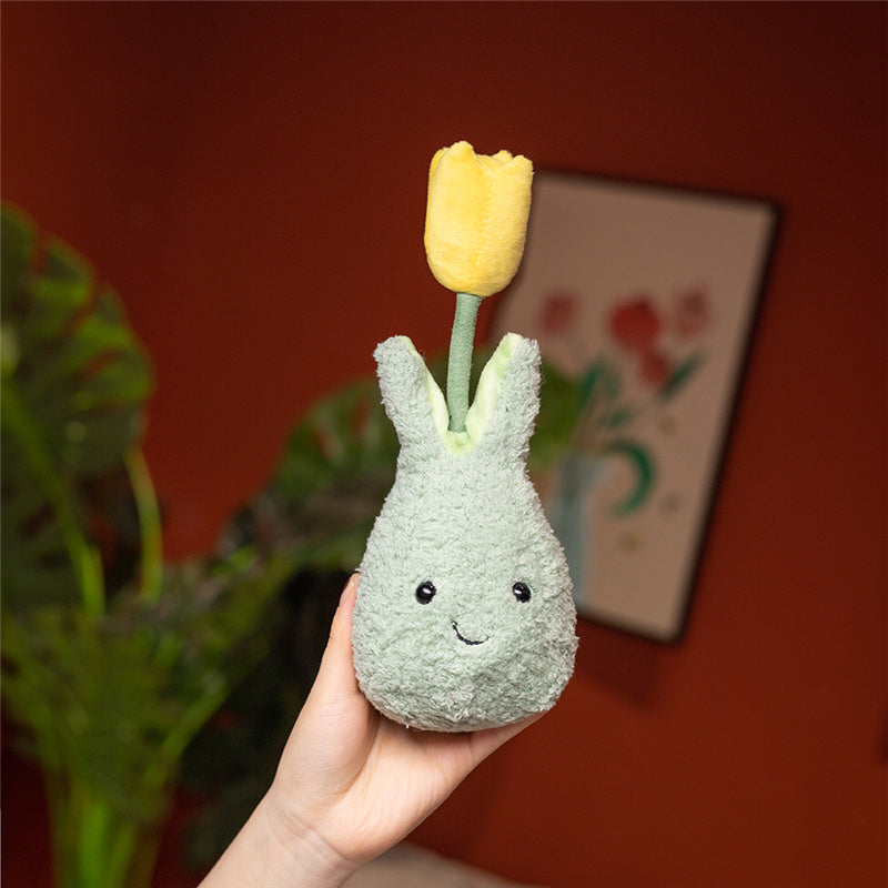 Friendly Cuddly Tulip 22cm Flower Pot Plushie Collection - Kawaiies - Adorable - Cute - Plushies - Plush - Kawaii