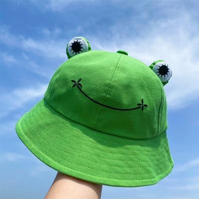 Fun Frog Bucket Hat - Kawaiies - Adorable - Cute - Plushies - Plush - Kawaii